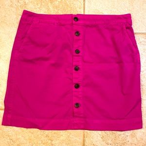 Gap | Hot Pink Button Down Mini Skirt | Size: 8